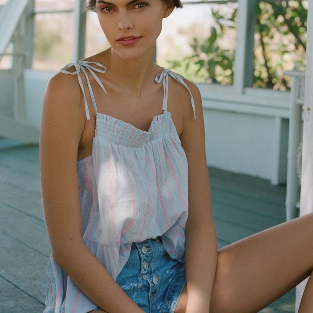 NWOT Anthropologie Tiered Top XS